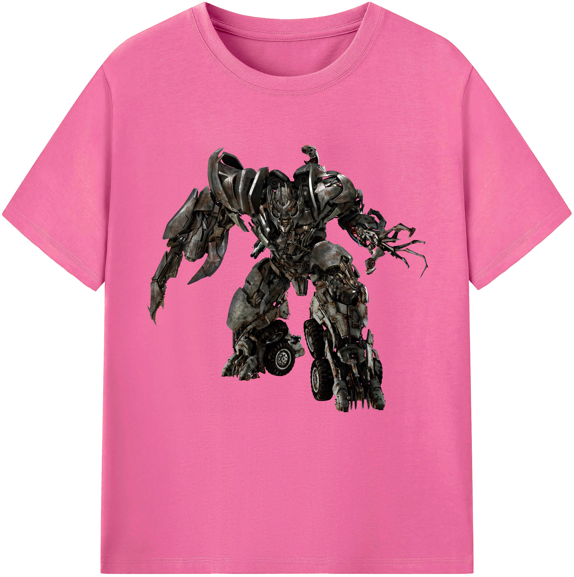 （画像用） Transformers トランスフォーマー レディースカジュアルプリントTシャツ（綿100％）
